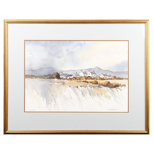 97 - Doris Brown, S.W.A  'Pembrokeshire'  watercolour in gilt frame. 51cm x 35cm