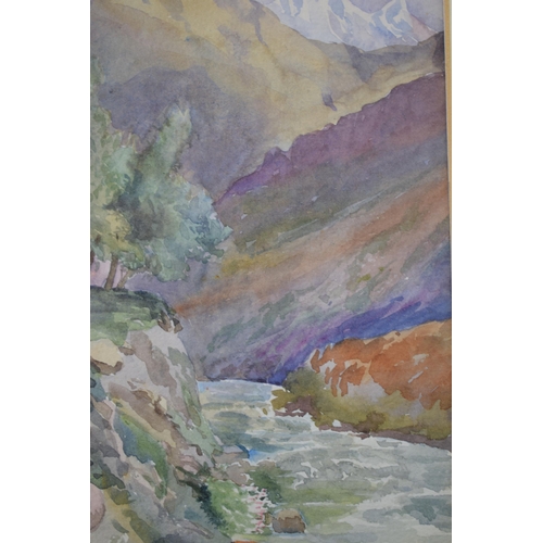 108 - Norah Bennett: a collection of 4 watercolours to include 'Views in Sonamarg Starting Our Trek', Indi... 