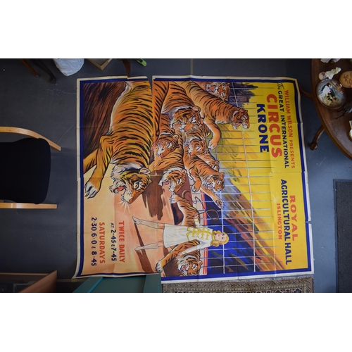 122 - Original William Wilson Colour Circus Poster Royal Agricultural Hall Islington 19th December 1939 - ... 