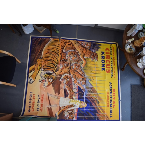 122 - Original William Wilson Colour Circus Poster Royal Agricultural Hall Islington 19th December 1939 - ... 