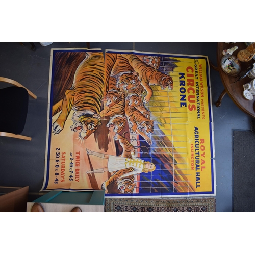 122 - Original William Wilson Colour Circus Poster Royal Agricultural Hall Islington 19th December 1939 - ... 