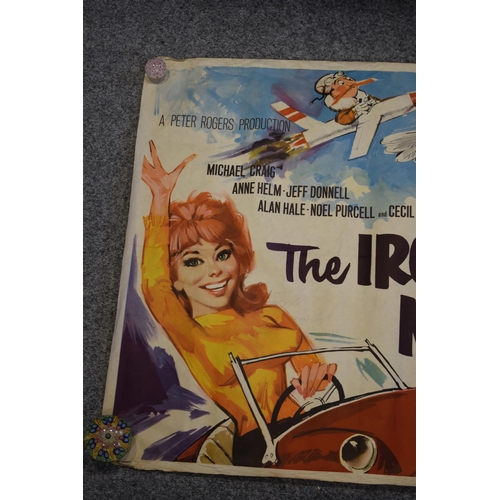 126 - Original Film Poster Advertising Iron Maiden 1963, 76cm x 100cm.