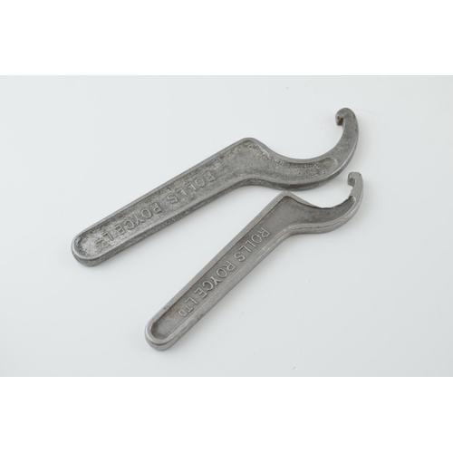 140 - Two early cast aluminium 'Rolls-Royce' gear box spanners. 'Rolls Royce Ltd' G5096. (2)