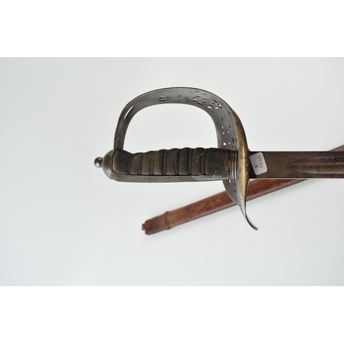 165 - 1897 Pattern Edward VII Edwardian Infantry Officers Sword with scabbard, very good condition with si... 