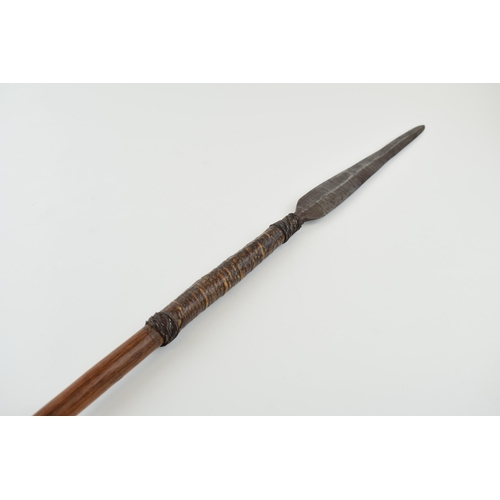 166 - Antique Tribal Throwing Spear possibly African, 122cms in length