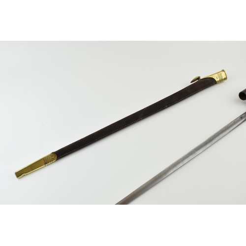 170 - c19th 1853 Enfield Pattern Socket bayonet & Scabbard with War department markings 65cm length