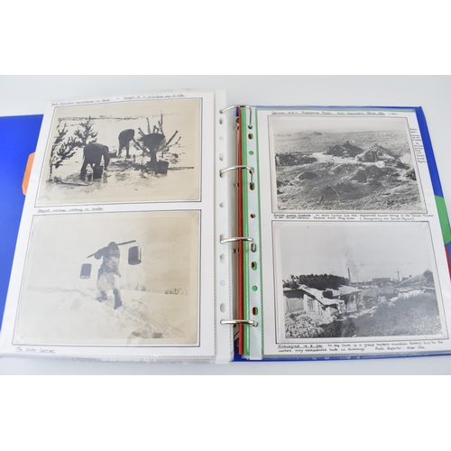 184 - Album Containing Large Collection of Original WW2 Photographs Postcards Propaganda Leaflets & Epheme... 