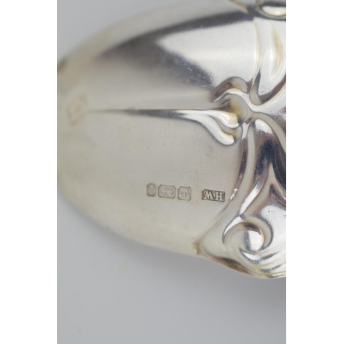 199 - A pair of silver Art Nouveaux spoons RD. No. 378292, Hallmarked Sheffield 1903, Lee & Wigfull (Henry... 