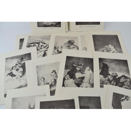 121N - Set of facsimile prints of Goya etchings ‘A Dark and Complicated Past’. (64)