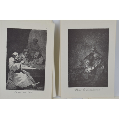 121N - Set of facsimile prints of Goya etchings ‘A Dark and Complicated Past’. (64)