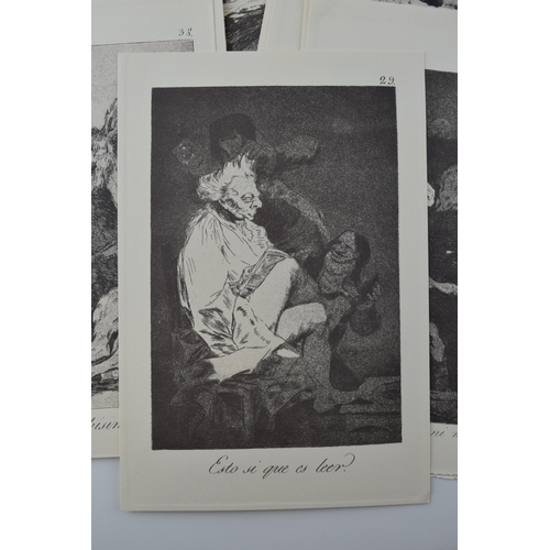 121N - Set of facsimile prints of Goya etchings ‘A Dark and Complicated Past’. (64)