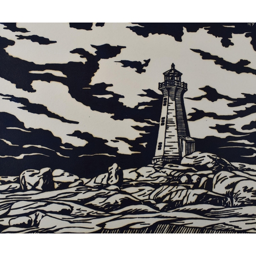 121P - Henk Ykelenstam, 1929 - 1992. 1971 signed proof etching, 'Peggy's Cove, Nova Scotia' 34/75. 31cm x 2... 