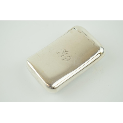 210 - Georgian hallmarked silver snuff box with gilt-wash interior, London 1805, 'WT' maker, 41.9 grams, 6... 