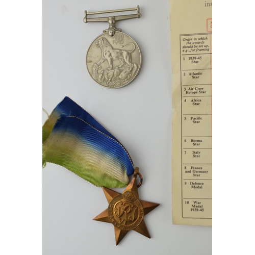 284 - World War Two set of four medals, awarded to John Joseph Hayes' to include the Atlantic Star, the 19... 