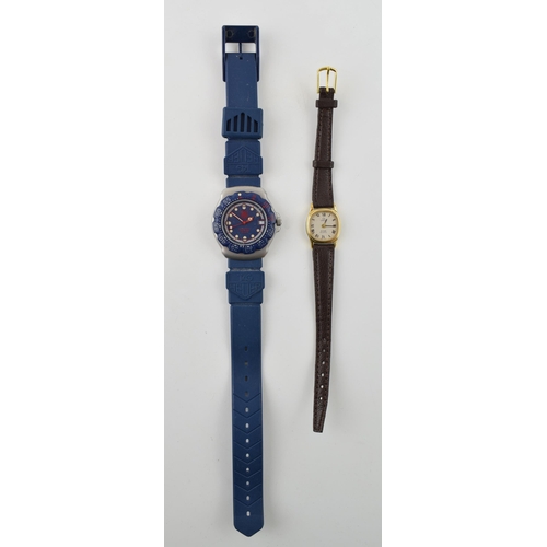 322 - Omega DeVille ladies quartz watch together with a Tag Heuer F1 Proffesional Quartz movement watch. B... 