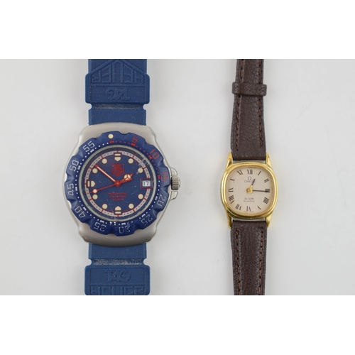 322 - Omega DeVille ladies quartz watch together with a Tag Heuer F1 Proffesional Quartz movement watch. B... 