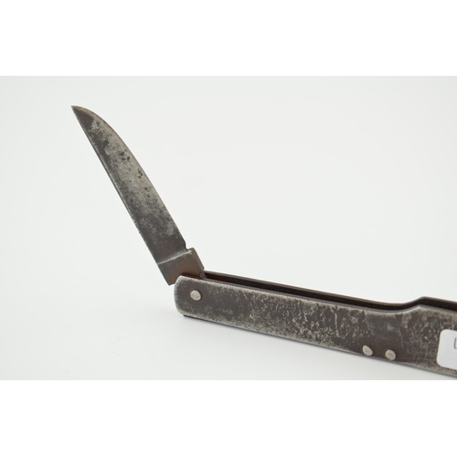 65 - Taylor of Sheffield Witness antique vet tool, combined knife and tweezers, 17.5cm long.