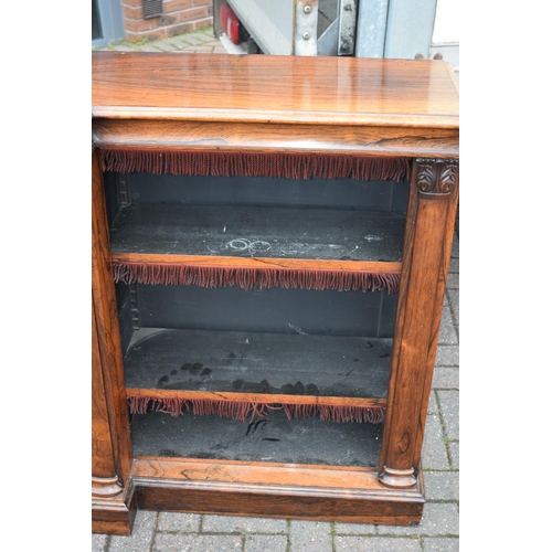 80 - An oversized 19th century mahogany breakfront sideboard credenza with central glazed cabinet, workin... 