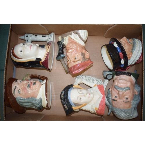 65 - Large Royal Doulton character jugs to include Izaak Walton, Catherine of Aragon, The Blacksmith and ... 