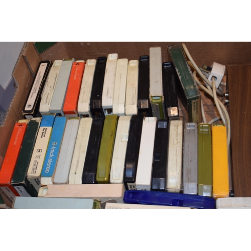 212 - A Select Solid State Stereo 8 Player together with a large select of 8 Tracks by artists such as The... 