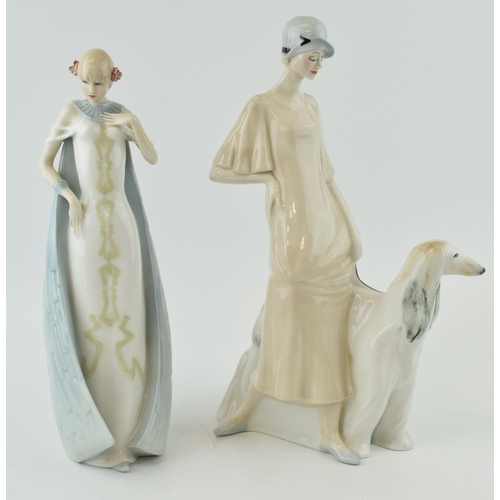 68 - Royal Doulton Reflections figure to include Debut HN3046 and Promenade HN3072, tallest 33cm (2).