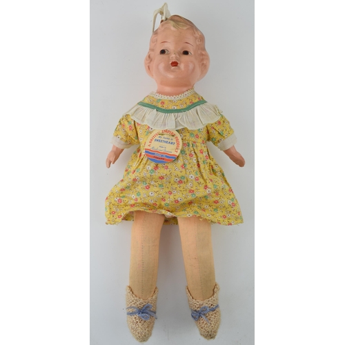 253 - Sweetheart Doll Made for Marks and Spencer. Made in Cananda. Composite head, Original dress with 'Sw... 