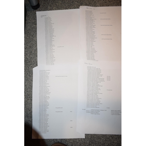 104 - A collection of football programmes dating from the 1960s - 1990s. Large relating to Aston Villa and... 