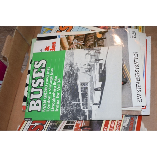 107 - A collection of vintage publications on buses and transport, to include 'Buses', 'Coach', 'Old Glory... 