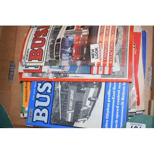 107 - A collection of vintage publications on buses and transport, to include 'Buses', 'Coach', 'Old Glory... 