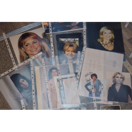 109 - A collection of autographs and facsimiles on studio photographs, some with printed certificates, to ... 