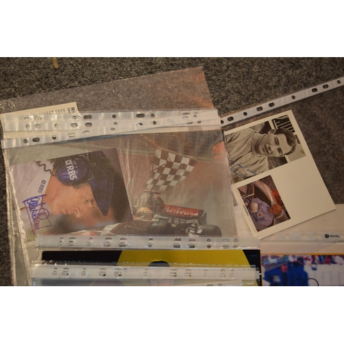 123 - A collection of autographs and facsimiles on studio photographs, some with printed certificates, to ... 