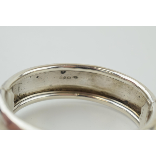 191 - A sterling silver bangle hallmarked Chester 1964. Weight 44.5grams.
