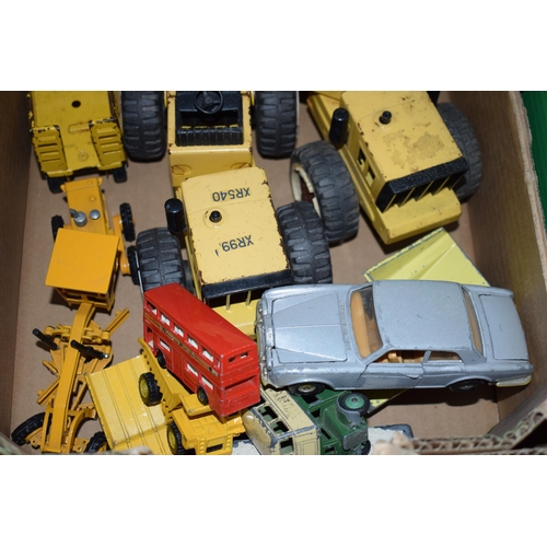 260 - A collection of vintage toys to include Dinky, Corgi and Matchbox together with two Tonka Toys. (Qty... 