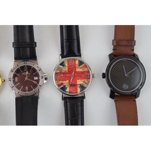 274 - A collection of wristwatches to include a Rotary watch, a Seiko Quartz, an Anne Klein and others (7-... 