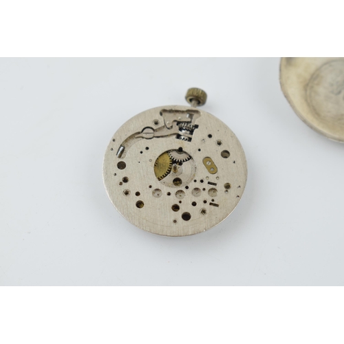 275 - A military style trench watch movement and outer case with inscribed date 1915. Case diameter 35mm.