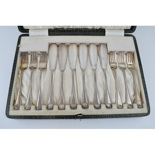 287 - A collection of boxed silver-plated cuttlery by Alex Marshall of Ayr.