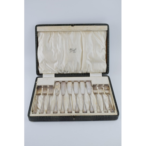 287 - A collection of boxed silver-plated cuttlery by Alex Marshall of Ayr.