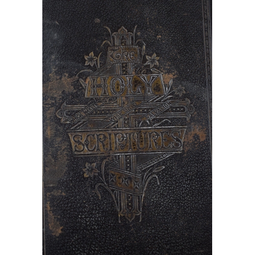 288 - The Holy Bible 'Henry & Scott' Chromo Lithography, William Collins, Sons & Co, Glasgow, Leather boun... 