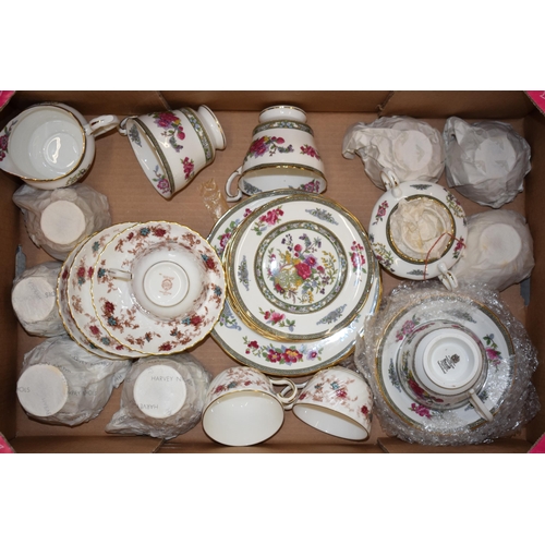 74 - A collection of Paragon Tree of Kashmir tea ware with Minton Ancestrial pottery (Qty).