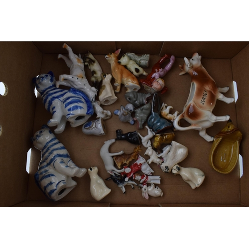 90 - A large and interesting collection of animal figures to include USSR hippos and many others (varying... 