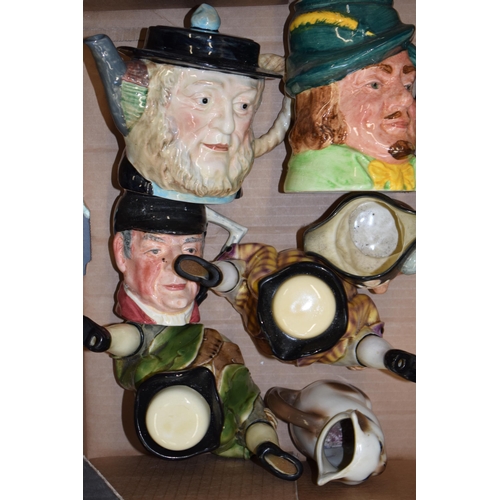 101 - A collection of toby and character jugs to include makes such as Beswick, Woods and others (Qty).