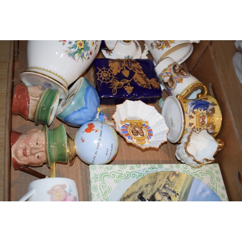 115 - Pottery to include an Arcadian figure of June, Melba Ware Globe, Shelley and others (Qty).