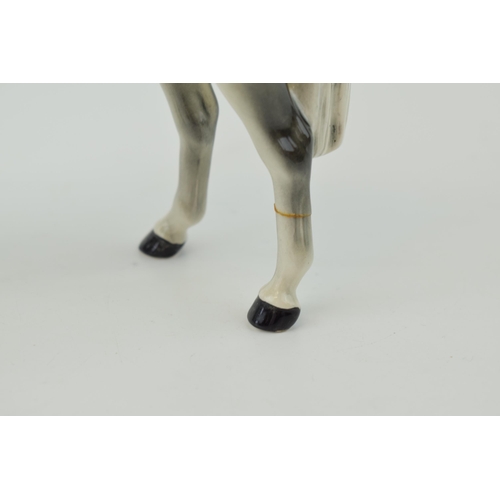 136 - Beswick Huntswoman on grey horse 1730 (back left leg glued).