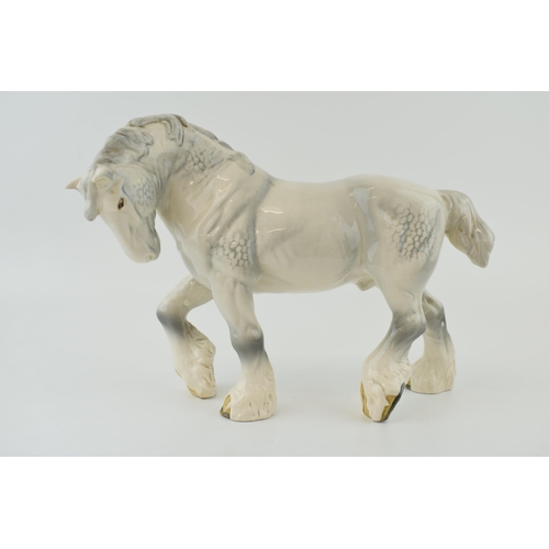 139 - Beswick Action Shire Horse in grey 2578