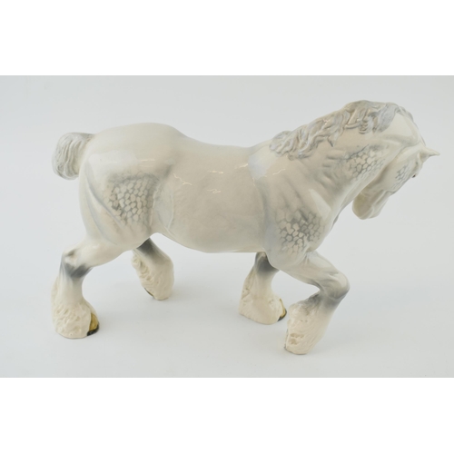 139 - Beswick Action Shire Horse in grey 2578