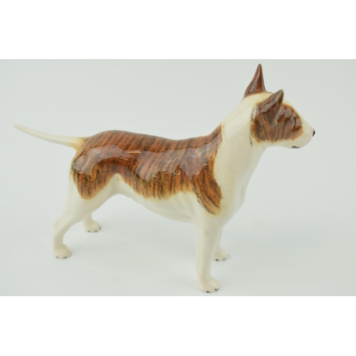 142 - Beswick English bull terrier figure Romany Rhinestone, height 14cm.