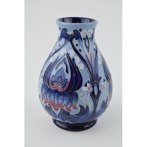 15 - Moorcroft limited edition vase in the Crown Imperial pattern, 34/150, 2010, 14cm tall.