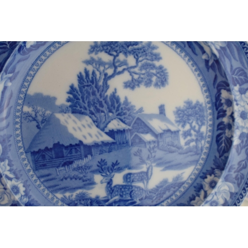 79 - A group of 19th and 20th century blue and white transfer-printed wares to include
Wedgwood Fallow De... 