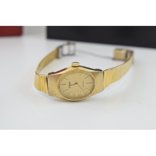 286 - A pair of boxed lady's wristwatches to include a Pulsar gilt metal watch with a similar fashion watc... 