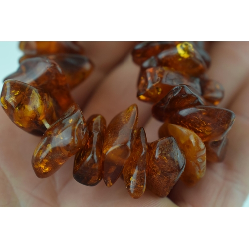 306 - Amber or similar chunky vintage bracelet. Weight 45.5 grams.